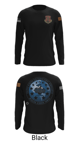 Long Sleeve Performance Shirt, 186 Air Refueling Wing, Air Force, Teamtime, Team time, sublimation, custom sports apparel, team uniforms, spirit wear, spiritwear, sports uniforms, custom shirts, team store, custom team store, fundraiser sports, apparel fundraiser