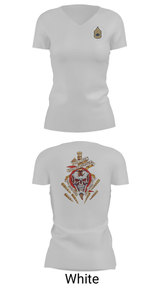 Women's Short Sleeve Vneck Shirt, A Co 1/155 INF, Army, Teamtime, Team time, sublimation, custom sports apparel, team uniforms, spirit wear, spiritwear, sports uniforms, custom shirts, team store, custom team store, fundraiser sports, apparel fundraiser