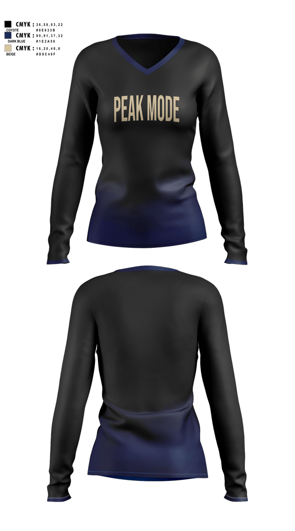 Womens Long Sleeve Vneck Shirt, Flex fitting, , Teamtime, Team time, sublimation, custom sports apparel, team uniforms, spirit wear, spiritwear, sports uniforms, custom shirts, team store, custom team store, fundraiser sports, apparel fundraiser