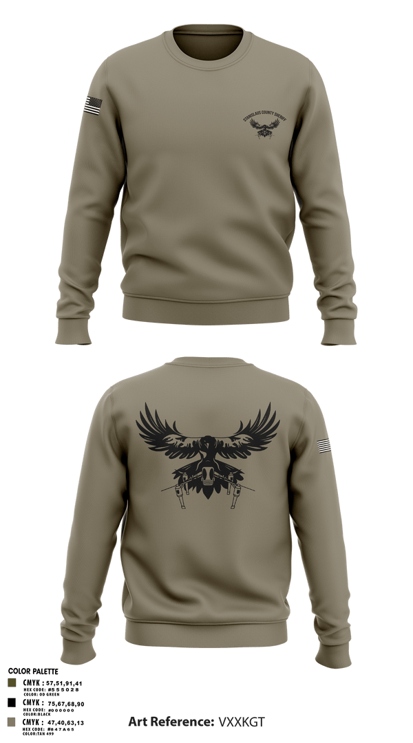 Crew Neck Sweatshirt, Stanislaus County Sheriff, Police, Teamtime, Team time, sublimation, custom sports apparel, team uniforms, spirit wear, spiritwear, sports uniforms, custom shirts, team store, custom team store, fundraiser sports, apparel fundraiser