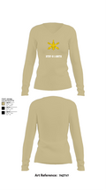 BTRY-B 1/188th 96332158 Women's Long Sleeve V-neck Shirt - 78
