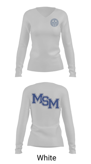 Womens Long Sleeve Vneck Shirt, Mount St. Mary Catholic School Cross Country, Cross Country, Teamtime, Team time, sublimation, custom sports apparel, team uniforms, spirit wear, spiritwear, sports uniforms, custom shirts, team store, custom team store, fundraiser sports, apparel fundraiser