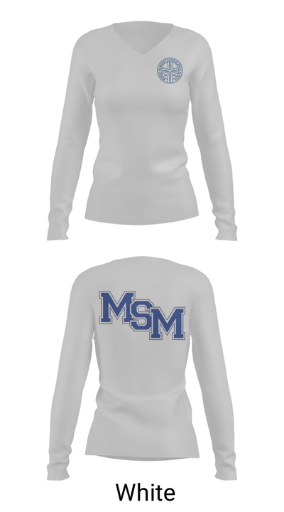 Mount St. Mary Catholic School Cross Country 34367170 Women's Long Sleeve V-neck Shirt - 16