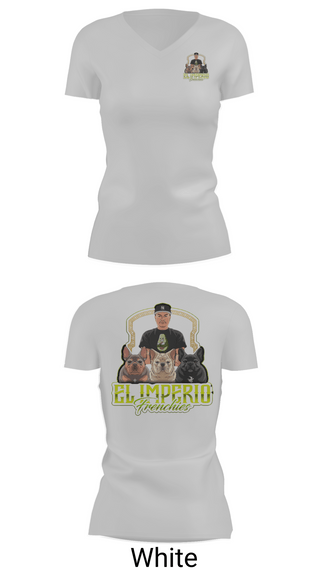 Womens Short Sleeve Vneck Shirt, EL IMPERIO FRENCHIES, , Teamtime, Team time, sublimation, custom sports apparel, team uniforms, spirit wear, spiritwear, sports uniforms, custom shirts, team store, custom team store, fundraiser sports, apparel fundraiser