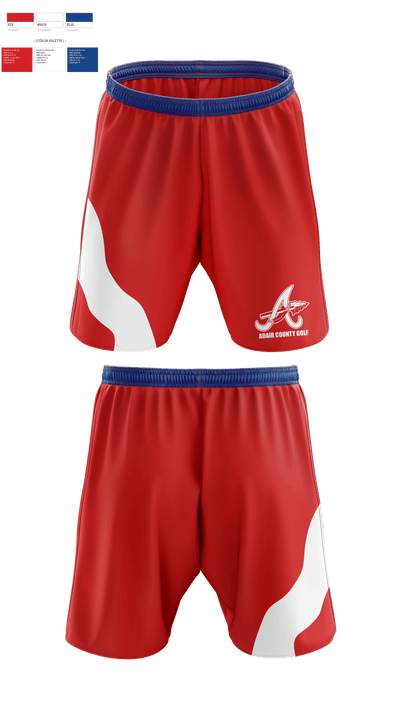 Adair County High School Golf 86299937 Athletic Shorts With Pockets - 2