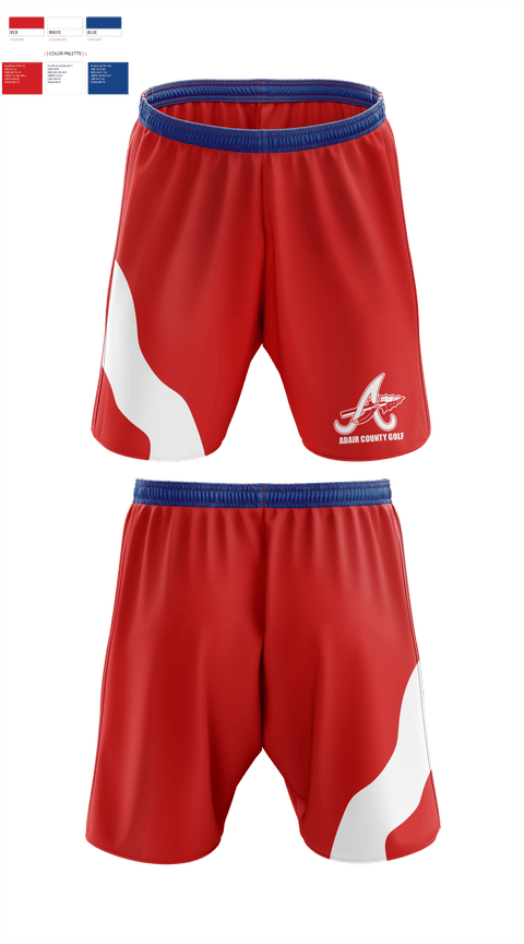 Athletic Shorts With Pockets, Adair County High School Golf, Golf, Teamtime, Team time, sublimation, custom sports apparel, team uniforms, spirit wear, spiritwear, sports uniforms, custom shirts, team store, custom team store, fundraiser sports, apparel fundraiser