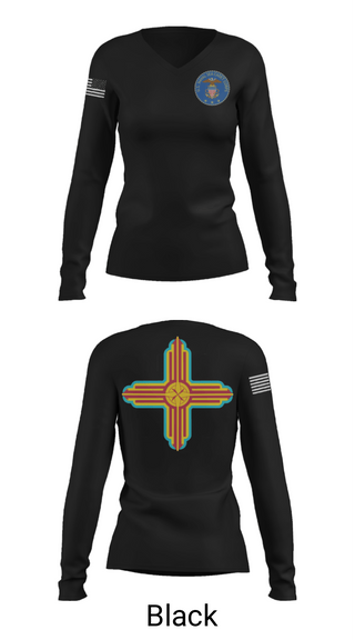 Women's Long Sleeve Vneck Shirt, Zia division, , Teamtime, Team time, sublimation, custom sports apparel, team uniforms, spirit wear, spiritwear, sports uniforms, custom shirts, team store, custom team store, fundraiser sports, apparel fundraiser