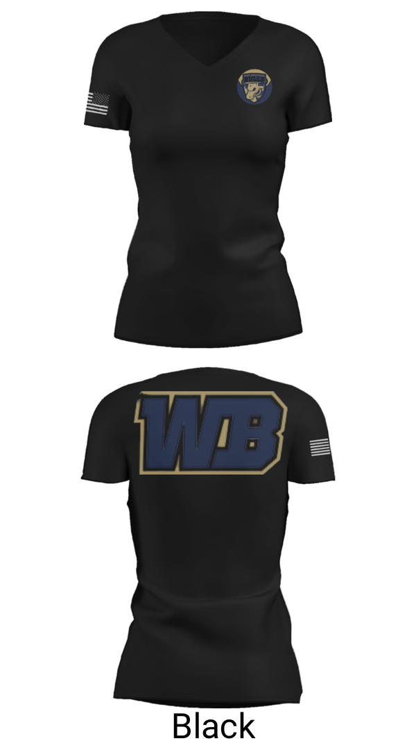 Women's Short Sleeve Vneck Shirt, West Boca Raton Community High School Lacrosse, Women's Lacrosse, Teamtime, Team time, sublimation, custom sports apparel, team uniforms, spirit wear, spiritwear, sports uniforms, custom shirts, team store, custom team store, fundraiser sports, apparel fundraiser