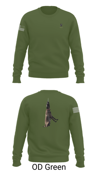Crew Neck Sweatshirt, Mals K9, Army, Teamtime, Team time, sublimation, custom sports apparel, team uniforms, spirit wear, spiritwear, sports uniforms, custom shirts, team store, custom team store, fundraiser sports, apparel fundraiser