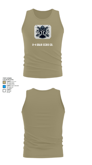 Tank Top, 2-4 GSAB ECHO CO., Army, Teamtime, Team time, sublimation, custom sports apparel, team uniforms, spirit wear, spiritwear, sports uniforms, custom shirts, team store, custom team store, fundraiser sports, apparel fundraiser