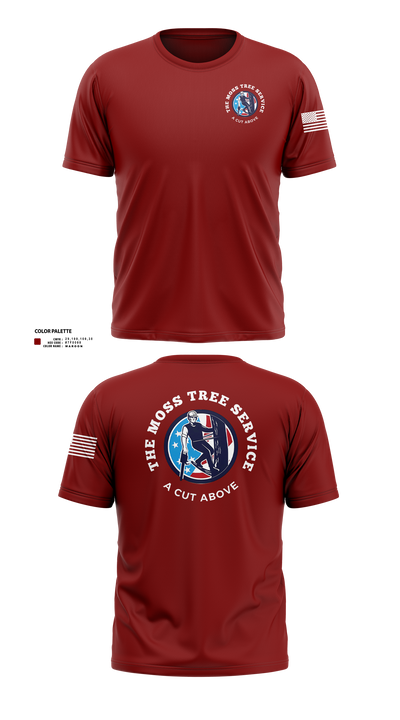 The Moss Tree Service 86074742 Old School Cotton Feel Shirt - 70