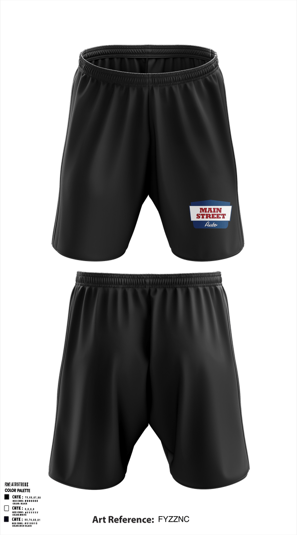 Athletic Shorts With Pockets, Main Street Automotive, , Teamtime, Team time, sublimation, custom sports apparel, team uniforms, spirit wear, spiritwear, sports uniforms, custom shirts, team store, custom team store, fundraiser sports, apparel fundraiser