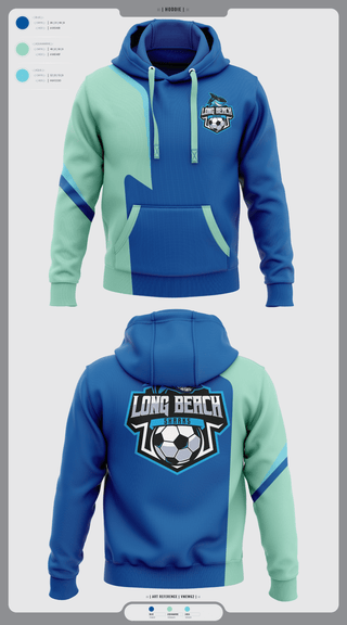 Hoodie, LB shark, Men's Soccer, Teamtime, Team time, sublimation, custom sports apparel, team uniforms, spirit wear, spiritwear, sports uniforms, custom shirts, team store, custom team store, fundraiser sports, apparel fundraiser