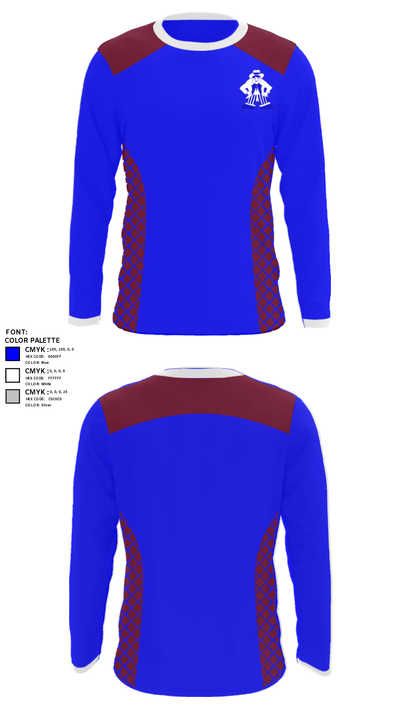 Carson High School Tennis 79130160 Long Sleeve Performance Shirt - 25