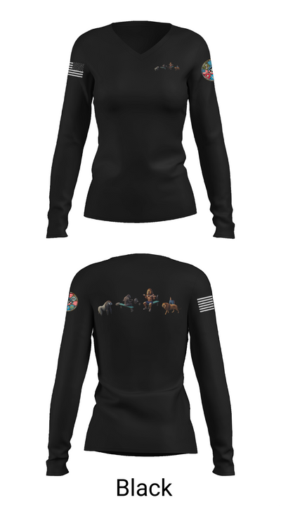 One GYm 38783624 Women's Long Sleeve V-neck Shirt - 37