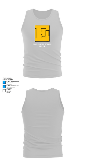 Tank Top, Euclid High School Cheer, Cheer, Teamtime, Team time, sublimation, custom sports apparel, team uniforms, spirit wear, spiritwear, sports uniforms, custom shirts, team store, custom team store, fundraiser sports, apparel fundraiser