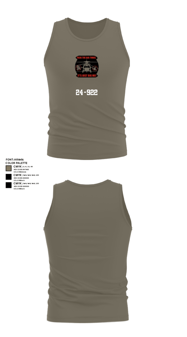 Tank Top, 24-922, Army, Teamtime, Team time, sublimation, custom sports apparel, team uniforms, spirit wear, spiritwear, sports uniforms, custom shirts, team store, custom team store, fundraiser sports, apparel fundraiser