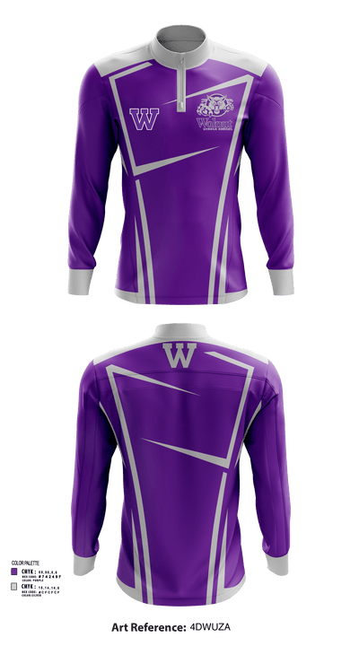 Walnut Middle School 47945312 Quarter Zip Jacket - 114