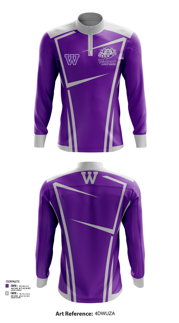 Quarter Zip Jacket, Walnut Middle School, Spirit Store, Teamtime, Team time, sublimation, custom sports apparel, team uniforms, spirit wear, spiritwear, sports uniforms, custom shirts, team store, custom team store, fundraiser sports, apparel fundraiser