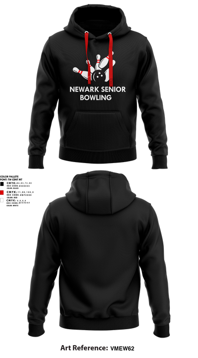 Newark Senior High School Bowling 11760566 Hoodie - 1