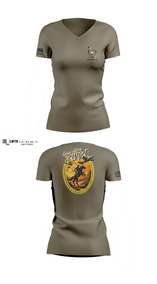 Womens Short Sleeve Vneck Shirt, HHB 2-300th FAR, National Guard, Teamtime, Team time, sublimation, custom sports apparel, team uniforms, spirit wear, spiritwear, sports uniforms, custom shirts, team store, custom team store, fundraiser sports, apparel fundraiser