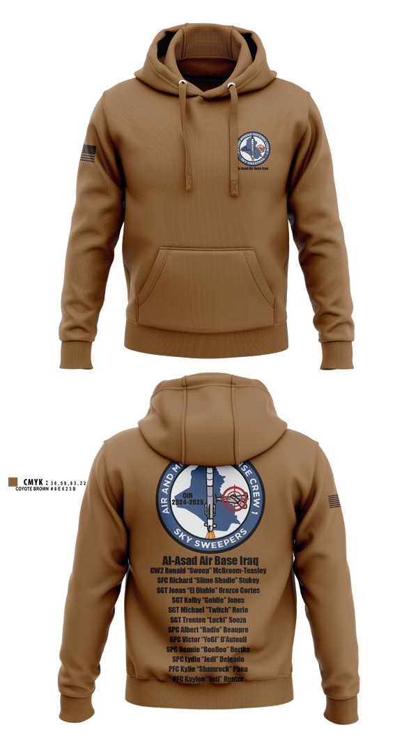 Hoodie, Bravo Battery, 4th Battalion, 3rd Air Defense Artillery Regiment, Army, Teamtime, Team time, sublimation, custom sports apparel, team uniforms, spirit wear, spiritwear, sports uniforms, custom shirts, team store, custom team store, fundraiser sports, apparel fundraiser