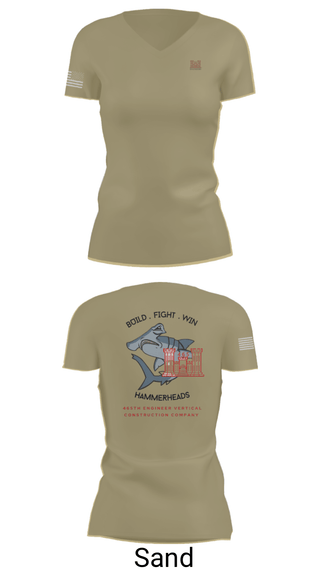 Women's Short Sleeve Vneck Shirt, 465 EVCC, Army, Teamtime, Team time, sublimation, custom sports apparel, team uniforms, spirit wear, spiritwear, sports uniforms, custom shirts, team store, custom team store, fundraiser sports, apparel fundraiser