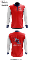 Bridgewater-Raynham Regional High School Volleyball 53115621 Quarter Zip Jacket - 42