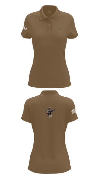Womens Short Sleeve Performance Polo, MS ADT SECFOR, Army, Teamtime, Team time, sublimation, custom sports apparel, team uniforms, spirit wear, spiritwear, sports uniforms, custom shirts, team store, custom team store, fundraiser sports, apparel fundraiser