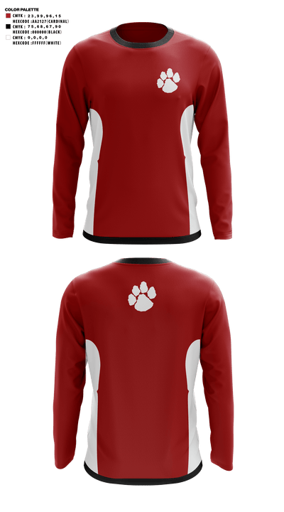 Asheville High School Cheer 47693237 Long Sleeve Performance Shirt - 41