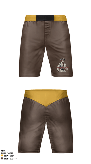 Fight Shorts, Pirate Jiu Jitsu, Wrestling, Teamtime, Team time, sublimation, custom sports apparel, team uniforms, spirit wear, spiritwear, sports uniforms, custom shirts, team store, custom team store, fundraiser sports, apparel fundraiser