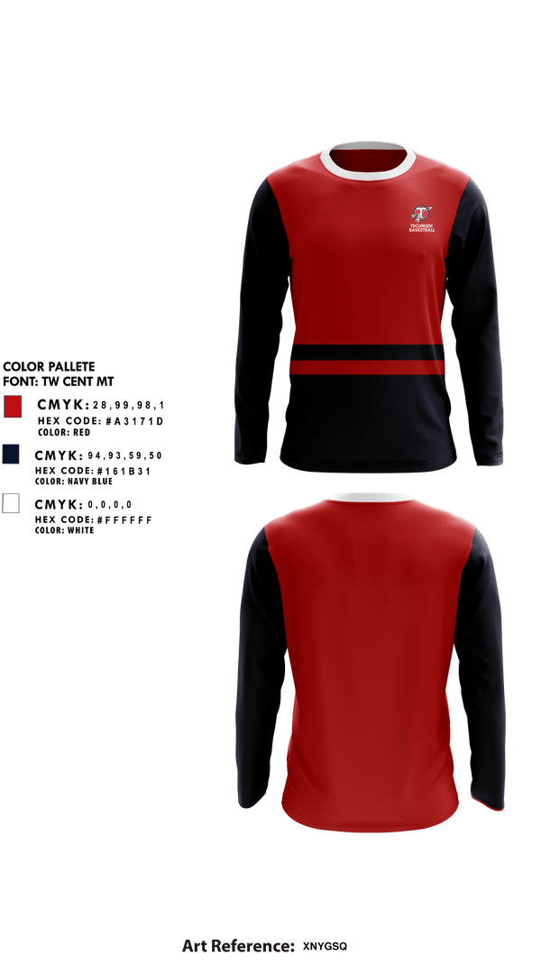 Long Sleeve Performance Shirt, Tecumseh High School Basketball, Women's Basketball, Teamtime, Team time, sublimation, custom sports apparel, team uniforms, spirit wear, spiritwear, sports uniforms, custom shirts, team store, custom team store, fundraiser sports, apparel fundraiser