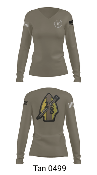 Womens Long Sleeve Vneck Shirt, 2nd bn 8th Marines, Marines, Teamtime, Team time, sublimation, custom sports apparel, team uniforms, spirit wear, spiritwear, sports uniforms, custom shirts, team store, custom team store, fundraiser sports, apparel fundraiser