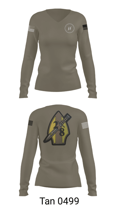 2nd bn 8th Marines 22362545 Women's Long Sleeve V-neck Shirt - 77