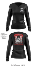 undefined Women's Long Sleeve V-neck Shirt - 3