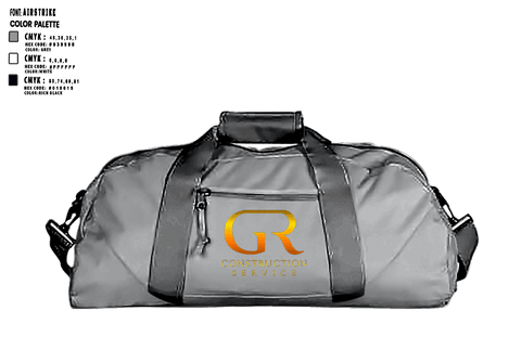 Duffle Bag, GR CONSTRUCTION SERVICE, , Teamtime, Team time, sublimation, custom sports apparel, team uniforms, spirit wear, spiritwear, sports uniforms, custom shirts, team store, custom team store, fundraiser sports, apparel fundraiser