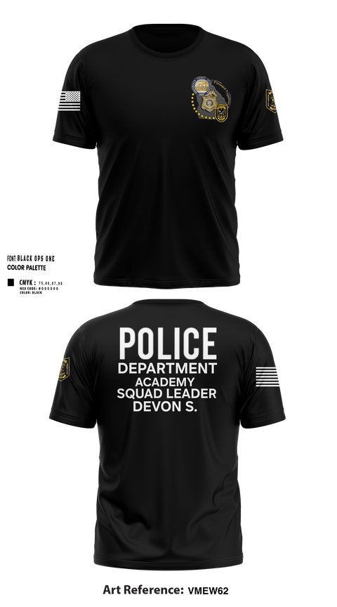 Short Sleeve Performance Shirt, Police Department Academy, , Teamtime, Team time, sublimation, custom sports apparel, team uniforms, spirit wear, spiritwear, sports uniforms, custom shirts, team store, custom team store, fundraiser sports, apparel fundraiser