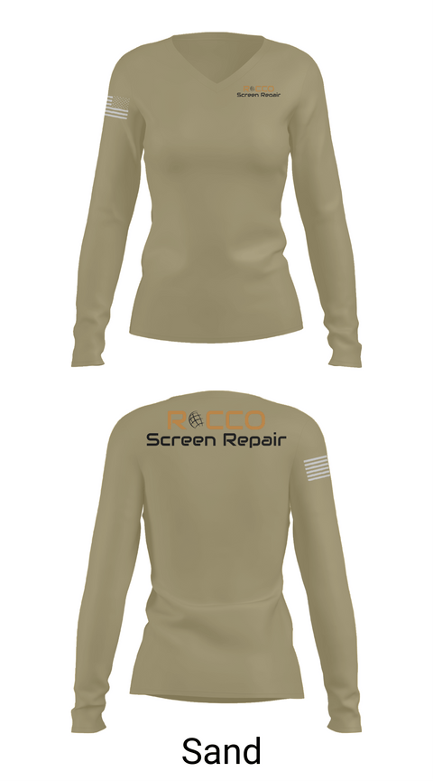 Womens Long Sleeve Vneck Shirt, ROCCO, Air Force, Teamtime, Team time, sublimation, custom sports apparel, team uniforms, spirit wear, spiritwear, sports uniforms, custom shirts, team store, custom team store, fundraiser sports, apparel fundraiser