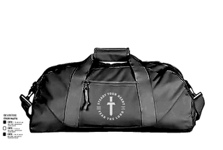 Duffle Bag, Friends Baptist Church, , Teamtime, Team time, sublimation, custom sports apparel, team uniforms, spirit wear, spiritwear, sports uniforms, custom shirts, team store, custom team store, fundraiser sports, apparel fundraiser