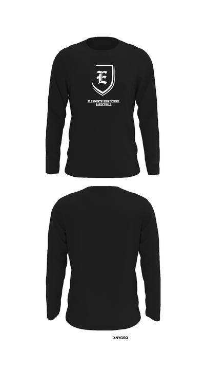 Ellsworth High School Basketball 93630944 Long Sleeve Performance Shirt 27
