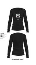 16TH ordnance Bravo Company 57552298 Women's Long Sleeve V-neck Shirt - 22