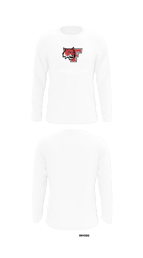 Long Sleeve Performance Shirt, Franklin Senior High School Volleyball, Women's Volleyball, Teamtime, Team time, sublimation, custom sports apparel, team uniforms, spirit wear, spiritwear, sports uniforms, custom shirts, team store, custom team store, fundraiser sports, apparel fundraiser