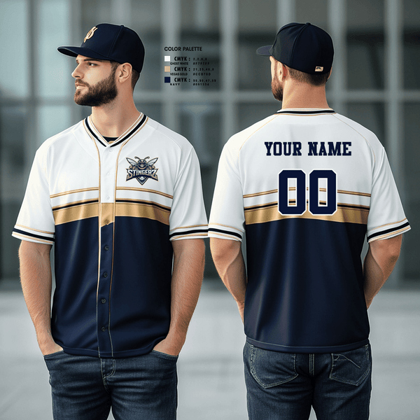 Full Button Baseball Jersey, STINGERZ, Baseball, Teamtime, Team time, sublimation, custom sports apparel, team uniforms, spirit wear, spiritwear, sports uniforms, custom shirts, team store, custom team store, fundraiser sports, apparel fundraiser