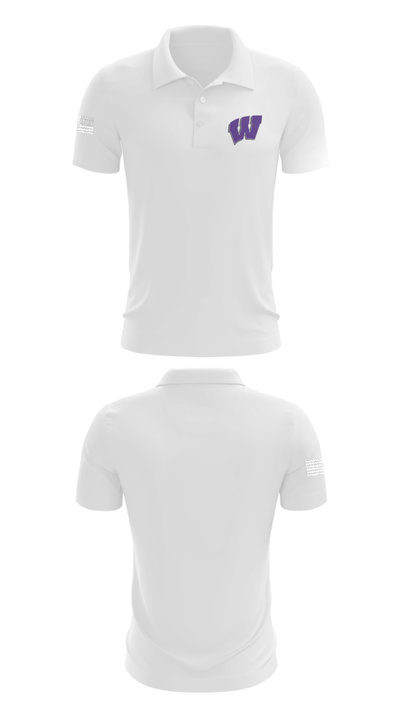 Wilburton High School Football 75859380 Short Sleeve Performance Polo - 9