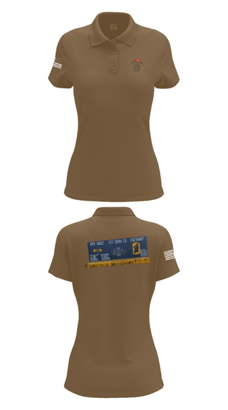 Women's Short Sleeve Performance Polo, 323 chem maint, Army, Teamtime, Team time, sublimation, custom sports apparel, team uniforms, spirit wear, spiritwear, sports uniforms, custom shirts, team store, custom team store, fundraiser sports, apparel fundraiser
