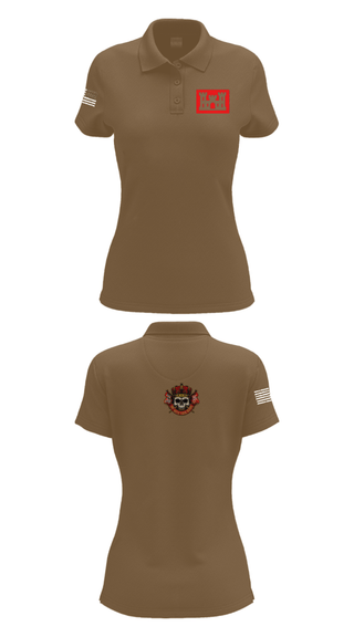 Women's Short Sleeve Performance Polo, Overlords, Army, Teamtime, Team time, sublimation, custom sports apparel, team uniforms, spirit wear, spiritwear, sports uniforms, custom shirts, team store, custom team store, fundraiser sports, apparel fundraiser
