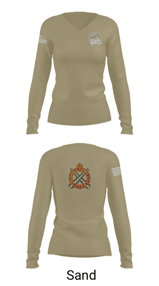 Women's Long Sleeve Vneck Shirt, 978th MP Comapny, , Teamtime, Team time, sublimation, custom sports apparel, team uniforms, spirit wear, spiritwear, sports uniforms, custom shirts, team store, custom team store, fundraiser sports, apparel fundraiser