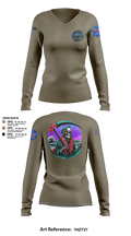 REAPERS, FT SHAFTER 63519061 Women's Long Sleeve V-neck Shirt - 1