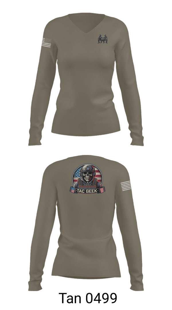Womens Long Sleeve Vneck Shirt, Marina Police Department, Police, Teamtime, Team time, sublimation, custom sports apparel, team uniforms, spirit wear, spiritwear, sports uniforms, custom shirts, team store, custom team store, fundraiser sports, apparel fundraiser