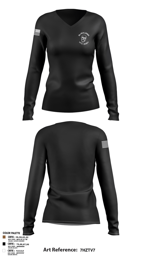 Womens Long Sleeve Vneck Shirt, 2-70 Armor, Army, Teamtime, Team time, sublimation, custom sports apparel, team uniforms, spirit wear, spiritwear, sports uniforms, custom shirts, team store, custom team store, fundraiser sports, apparel fundraiser